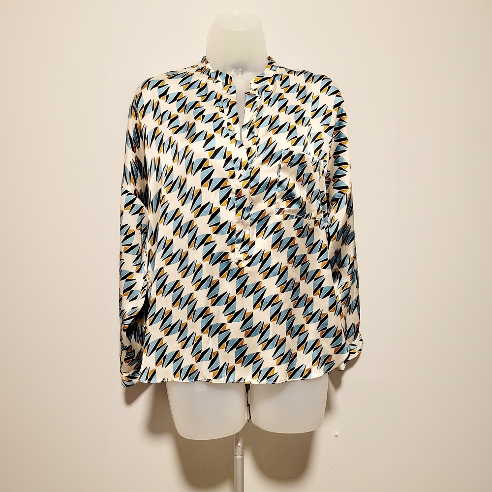 Zara Stylish Geometric Patterned Woman Shirt